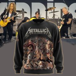 metallica m72 world tour 2025 june 29 denver colorado empower field at mile high ram rider horde artwork all over print sweatshirt