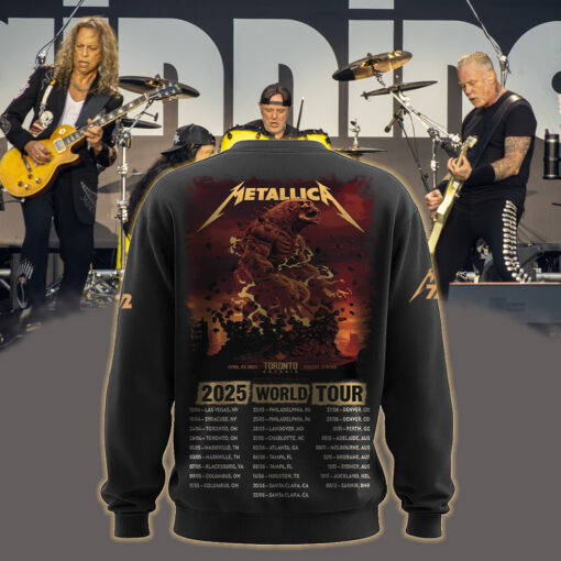 metallica m72 world tour april 24 2025 toronto ontario rogers centre molten rage beast artwork aop sweatshirt 2