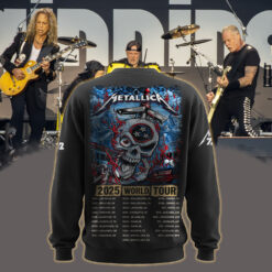 metallica m72 world tour may 1 3 2025 nashville tennessee nissan stadium flaming skull crossed hammers artwork aop sweatshirt 2