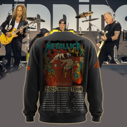 metallica m72 world tour may 23 2025 philadelphia pennsylvania lincoln financial field hot dog demon feast artwork aop sweatshirt 2