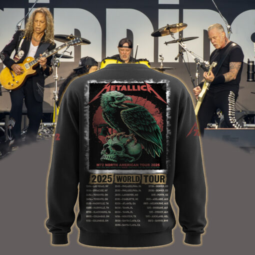 metallica m72 world tour may 23 2025 philadelphia pennsylvania lincoln financial field liberty raven skull artwork aop sweatshirt 2