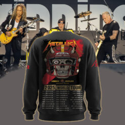 metallica m72 world tour may 28 2025 landover maryland northwest stadium skull football helmet artwork aop sweatshirt 2