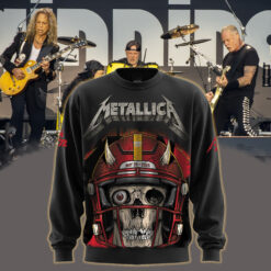 metallica m72 world tour may 28 2025 landover maryland northwest stadium skull football helmet artwork aop sweatshirt