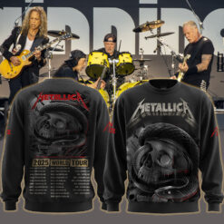 metallica m72 world tour may 3 2025 nashville tennessee nissan stadium viper skull coil artwork aop sweatshirt 1