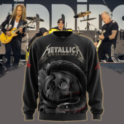 metallica m72 world tour may 3 2025 nashville tennessee nissan stadium viper skull coil artwork aop sweatshirt