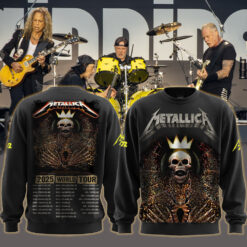 metallica m72 world tour may 31 2025 charlotte nc bank of america stadium crowned skeleton of chaos aop sweatshirt 1