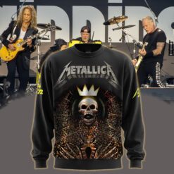 metallica m72 world tour may 31 2025 charlotte nc bank of america stadium crowned skeleton of chaos aop sweatshirt