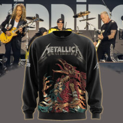 metallica m72 world tour may 7 2025 blacksburg virginia lane stadium skullfeathered demon bird artwork aop sweatshirt