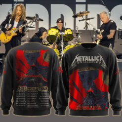 metallica m72 world tour may 9 2025 columbus ohio historic crew stadium crowned skeleton raven medallion artwork aop sweatshirt 1