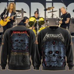 metallica m72 world tour may 9 2025 columbus ohio historic crew stadium triple skull rose spider artwork aop sweatshirt 1