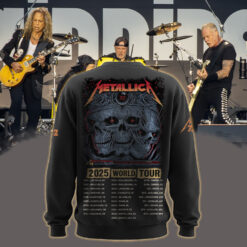 metallica m72 world tour may 9 2025 columbus ohio historic crew stadium triple skull rose spider artwork aop sweatshirt 2