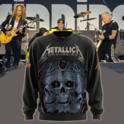 metallica m72 world tour may 9 2025 columbus ohio historic crew stadium triple skull rose spider artwork aop sweatshirt