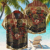 metallica load remastered mama said inspired skull poppy floral pattern 2025 tropical aop hawaiian shirt
