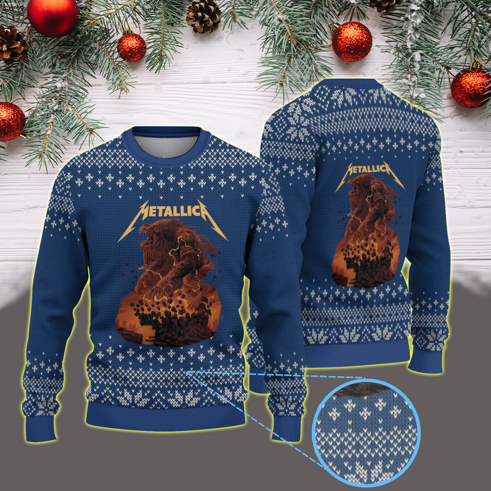 metallica m72 world tour 2025 april 26 2025 toronto ontario rogers centre infernal beast eruption artwork vintage ugly christmas sweater 1
