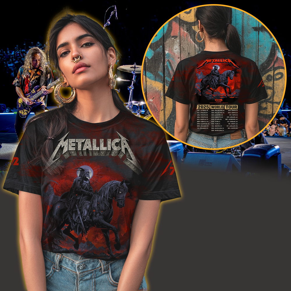 metallica m72 world tour 2025 november 1 2025 perth australia optus stadium death rider all over print shirt 3