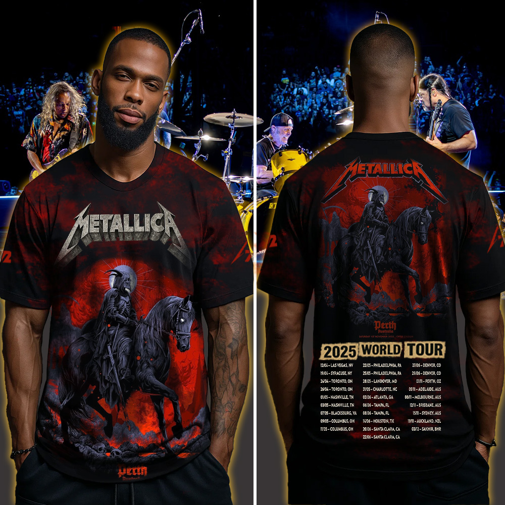 metallica m72 world tour 2025 november 1 2025 perth australia optus stadium death rider all over print shirt 4