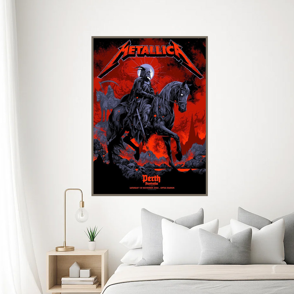 metallica m72 world tour 2025 november 1 2025 perth australia optus stadium death rider artwork 2