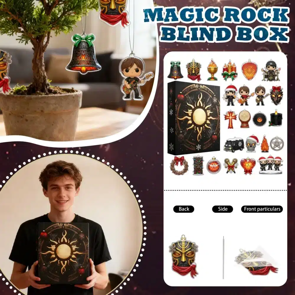 2025 heavy metal rock legends advent calendar 24 day countdown featuring iconic rock band collectible figures ultimate christmas gift for music fans metal lovers 1