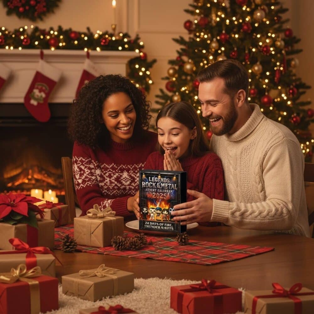 2025 rock metal advent calendar surprise blind box with 24 iconic music legends flat 2d acrylic collectible figures perfect christmas gift for rock metal fans 1