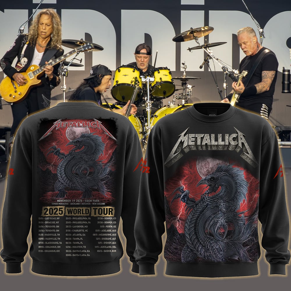 metallica auckland new zealand eden park all over print sweater november 19 2025 ken taylor art m72 world tour 2025
