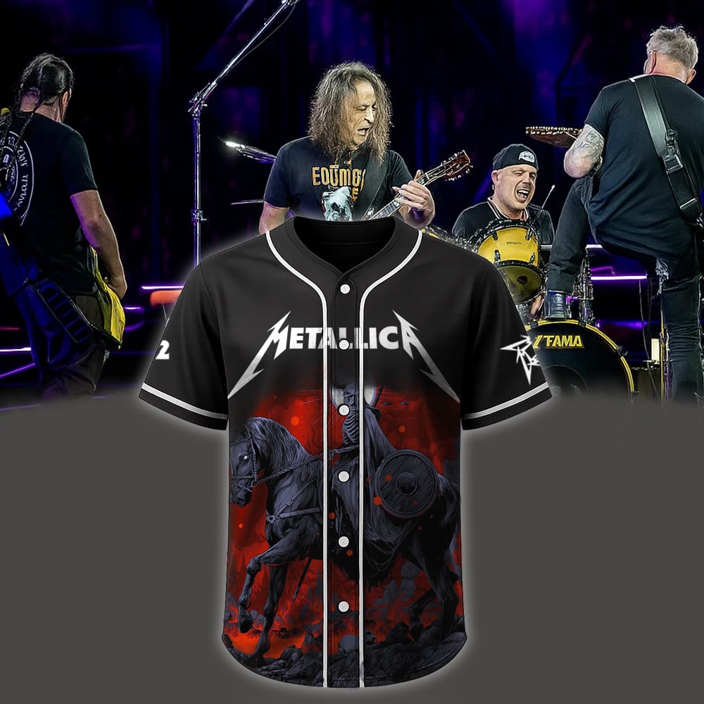 metallica auckland new zealand eden park baseball jersey november 19 2025 ken taylor art m72 world tour 2025 1