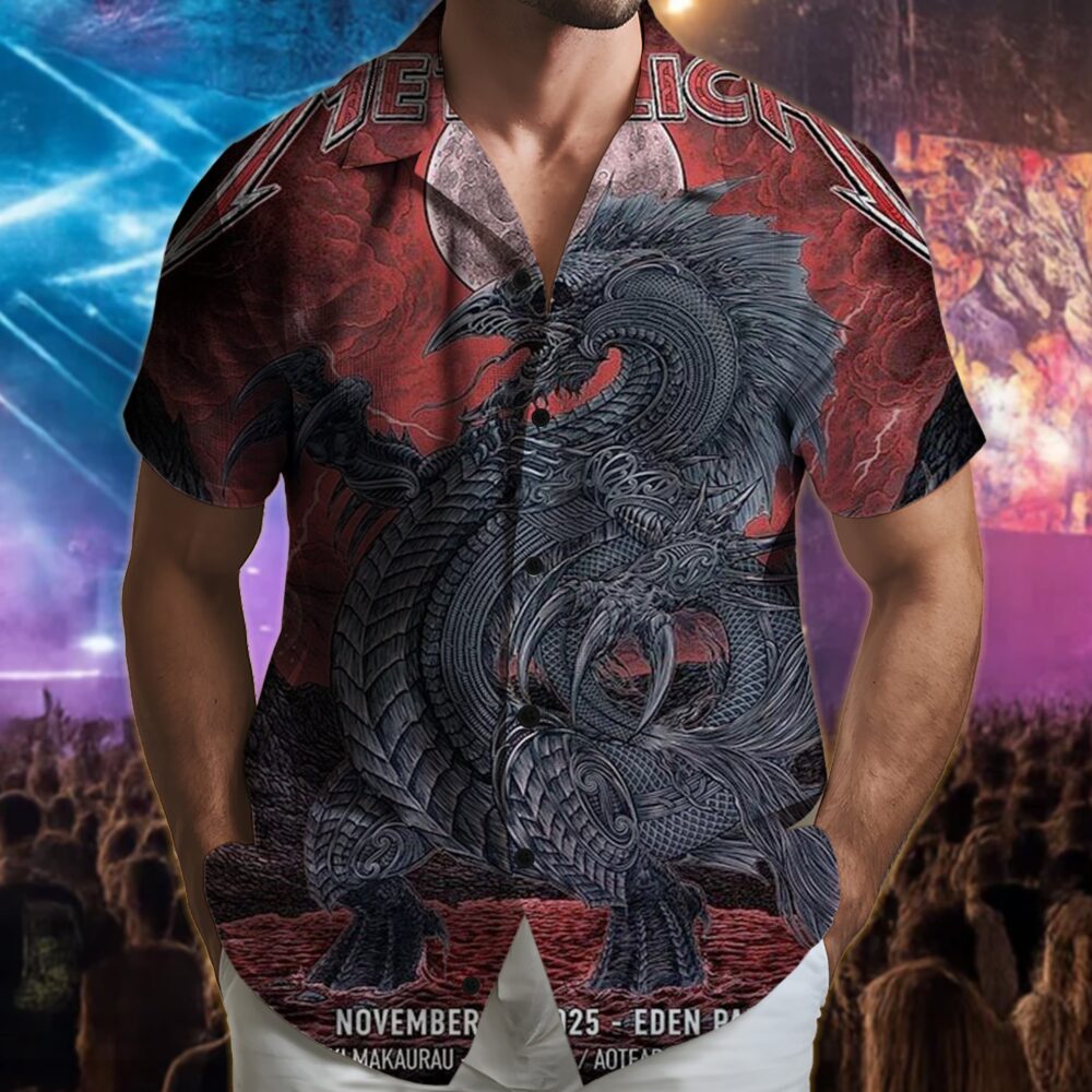 metallica auckland new zealand eden park hawaiian shirt november 19 2025 ken taylor art m72 world tour 2025 3