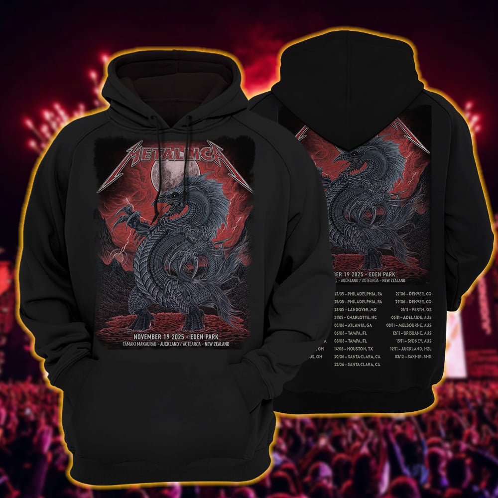metallica auckland new zealand eden park hoodie november 19 2025 ken taylor art m72 world tour 2025 1