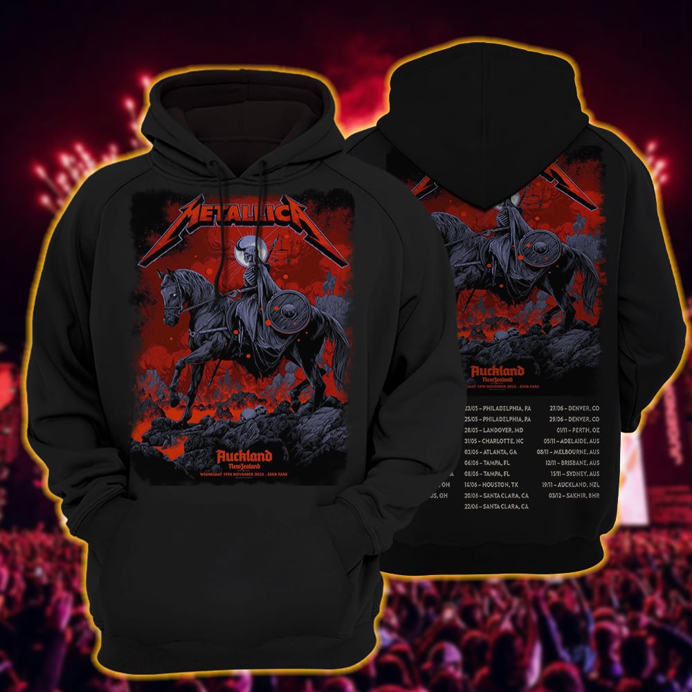 metallica auckland new zealand eden park hoodie november 19 2025 ken taylor art m72 world tour 2025 1