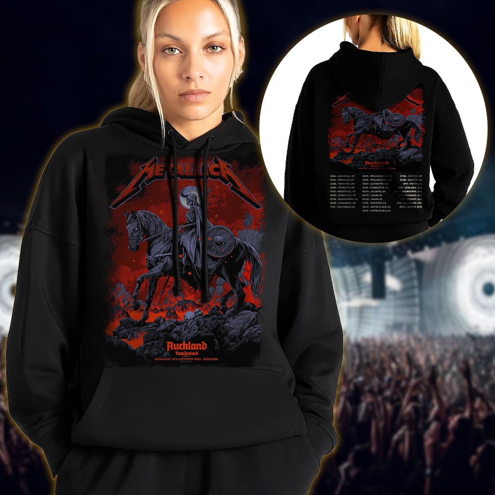 metallica auckland new zealand eden park hoodie november 19 2025 ken taylor art m72 world tour 2025 3