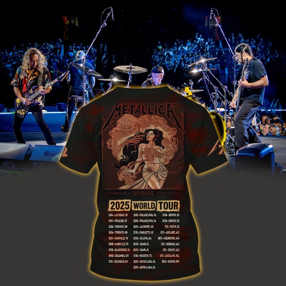 metallica brisbane australia suncorp stadium all over print shirt november 12 2025 tenicle art m72 world tour 2025 2