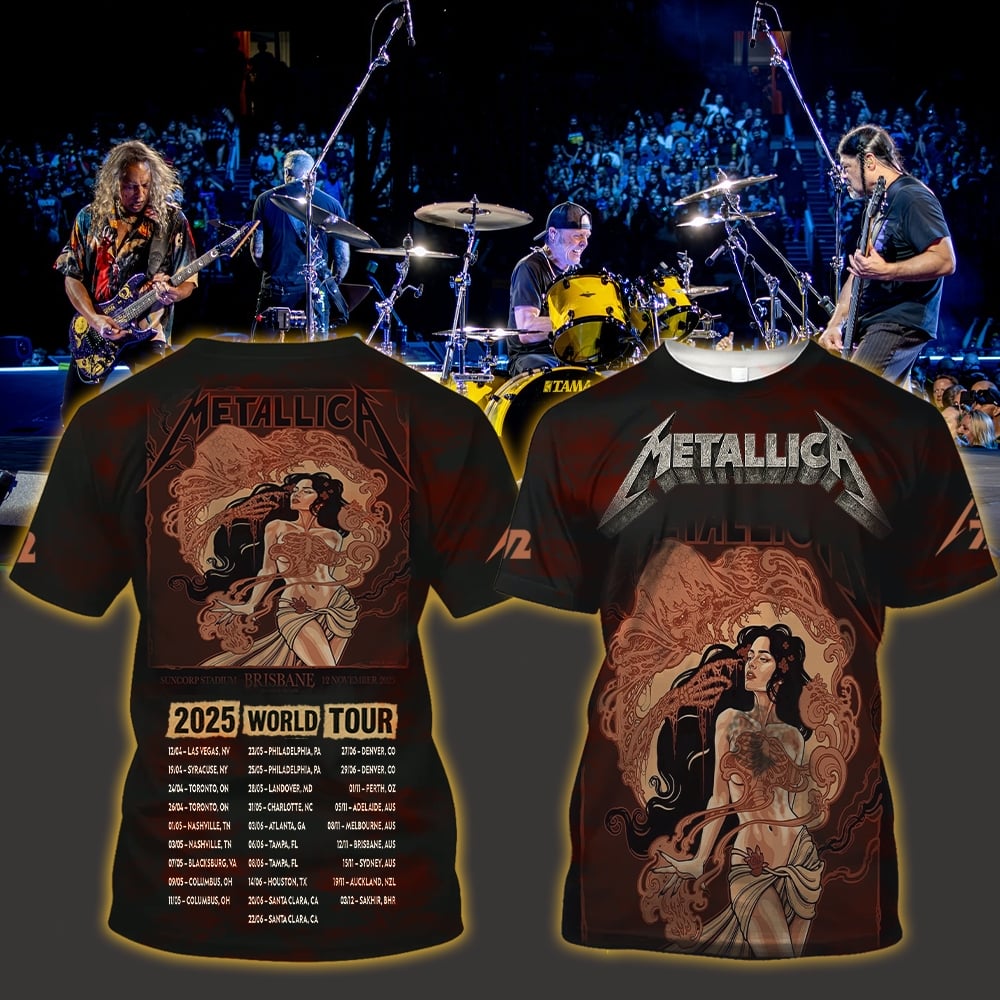 metallica brisbane australia suncorp stadium all over print shirt november 12 2025 tenicle art m72 world tour 2025