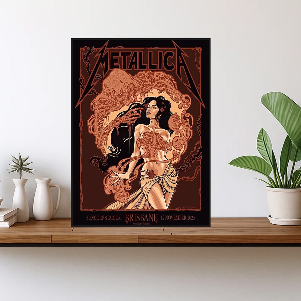 metallica brisbane australia suncorp stadium poster canvas november 12 2025 tenicle art m72 world tour 2025 1