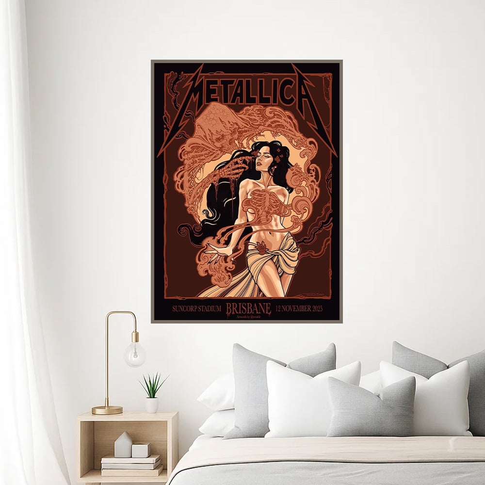 metallica brisbane australia suncorp stadium poster canvas november 12 2025 tenicle art m72 world tour 2025 2