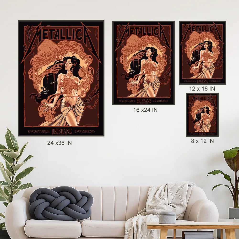 metallica brisbane australia suncorp stadium poster canvas november 12 2025 tenicle art m72 world tour 2025 3