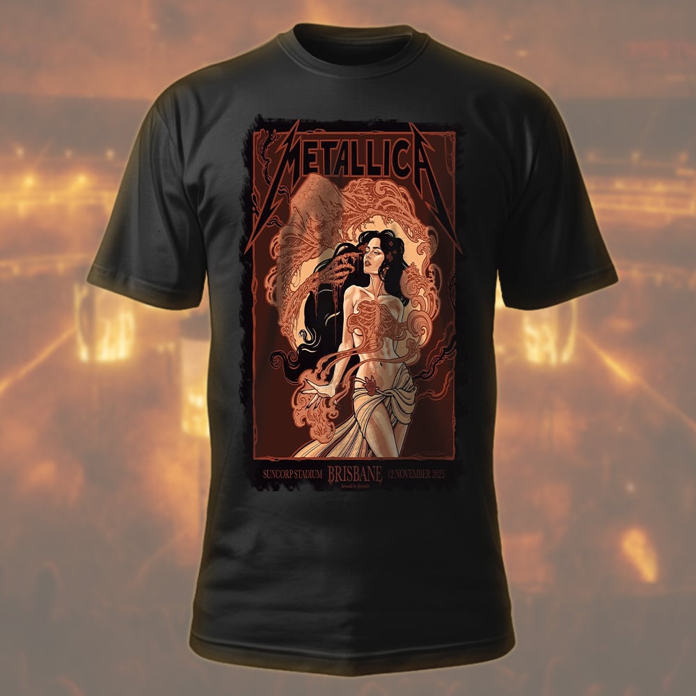 metallica brisbane australia suncorp stadium t shirt november 12 2025 tenicle art m72 world tour 2025 1