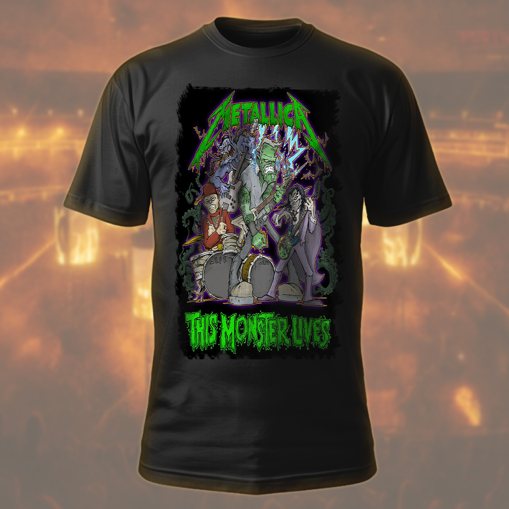 metallica halloween 2025 this monster lives x squindo metalli monsters design t shirt 1