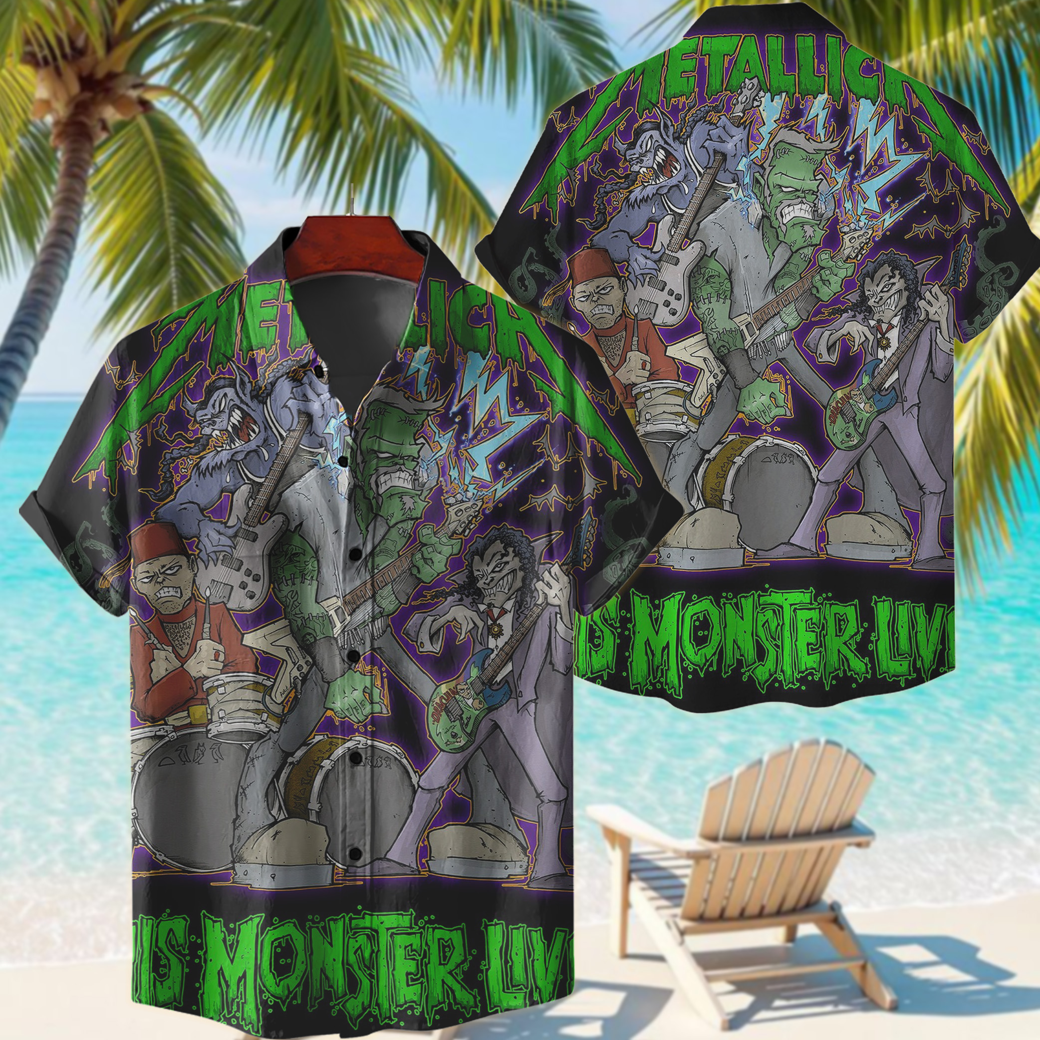metallica halloween 2025 this monster lives x squindo metalli monsters hawaiian shirt 1