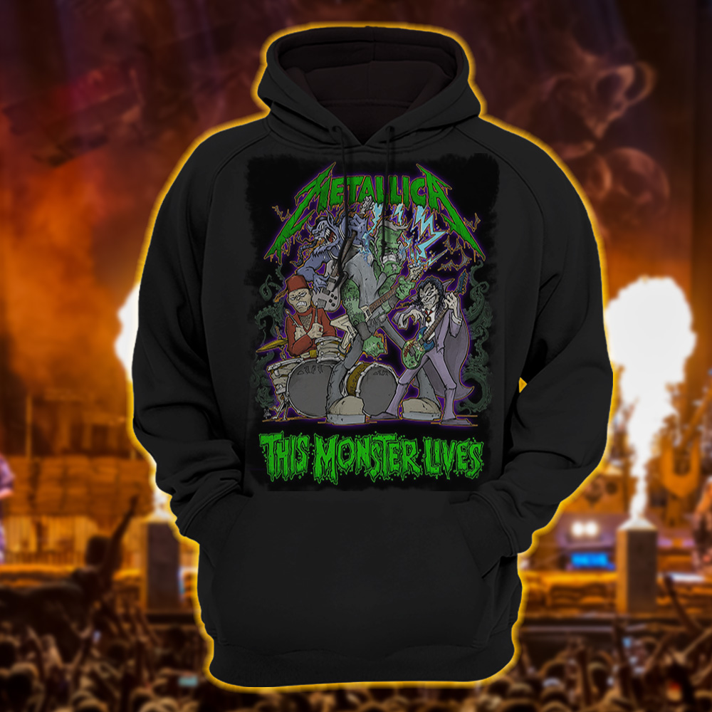 metallica halloween 2025 this monster lives x squindo metalli monsters hoodie