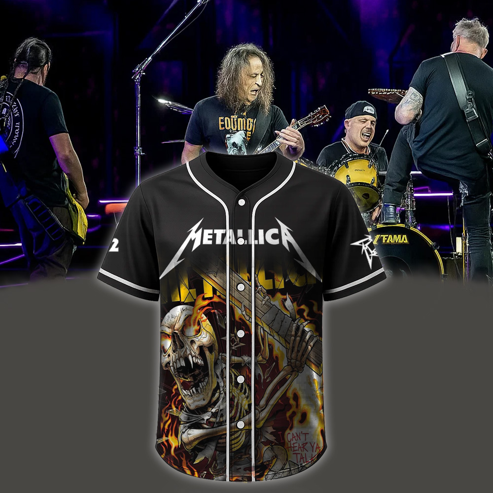metallica load era i cant hear ya talk to 2x4 artwork by andrew cremeans 2025 load series home baseball jersey 1