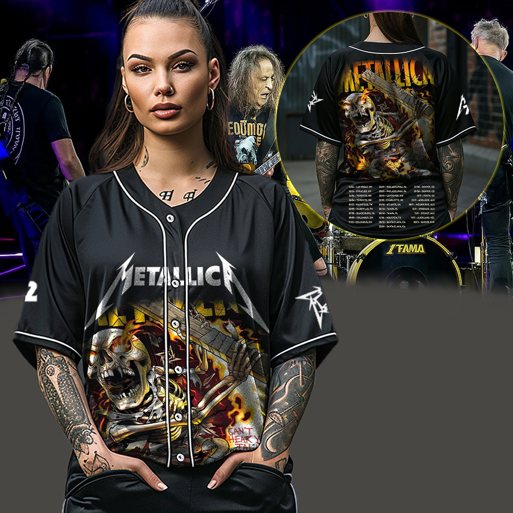 metallica load era i cant hear ya talk to 2x4 artwork by andrew cremeans 2025 load series home baseball jersey 3