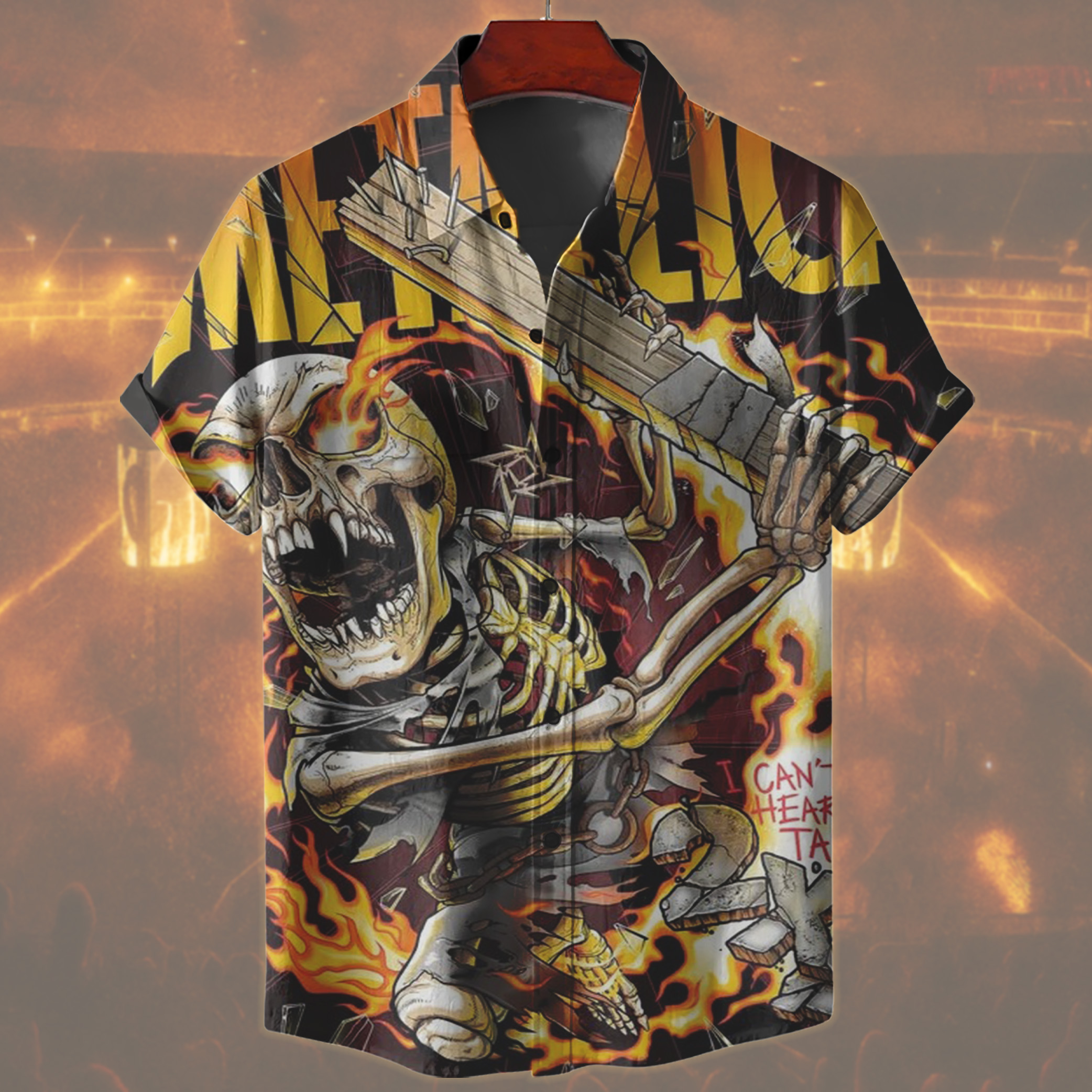 metallica load era i cant hear ya talk to 2x4 artwork by andrew cremeans 2025 load series home hawaiian shirt 2