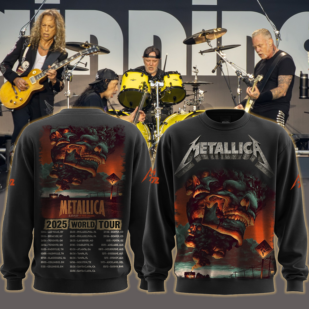 metallica load era the house jack built artwork by max loeffler 2025 load series home all over print sweater