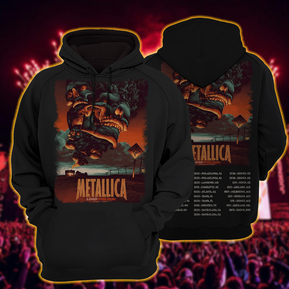 metallica load era the house jack built artwork by max loeffler 2025 load series home hoodie 1