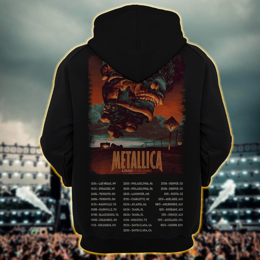 metallica load era the house jack built artwork by max loeffler 2025 load series home hoodie 2