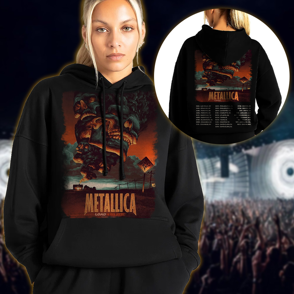 metallica load era the house jack built artwork by max loeffler 2025 load series home hoodie 3