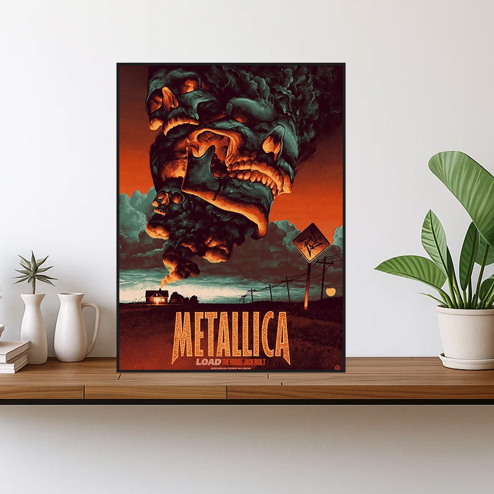 metallica load era the house jack built artwork by max loeffler 2025 load series home poster canvas 1