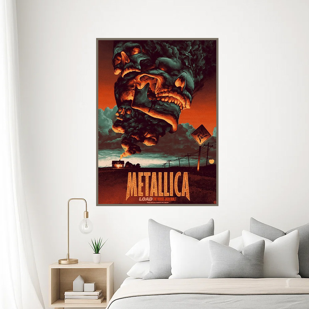 metallica load era the house jack built artwork by max loeffler 2025 load series home poster canvas 2