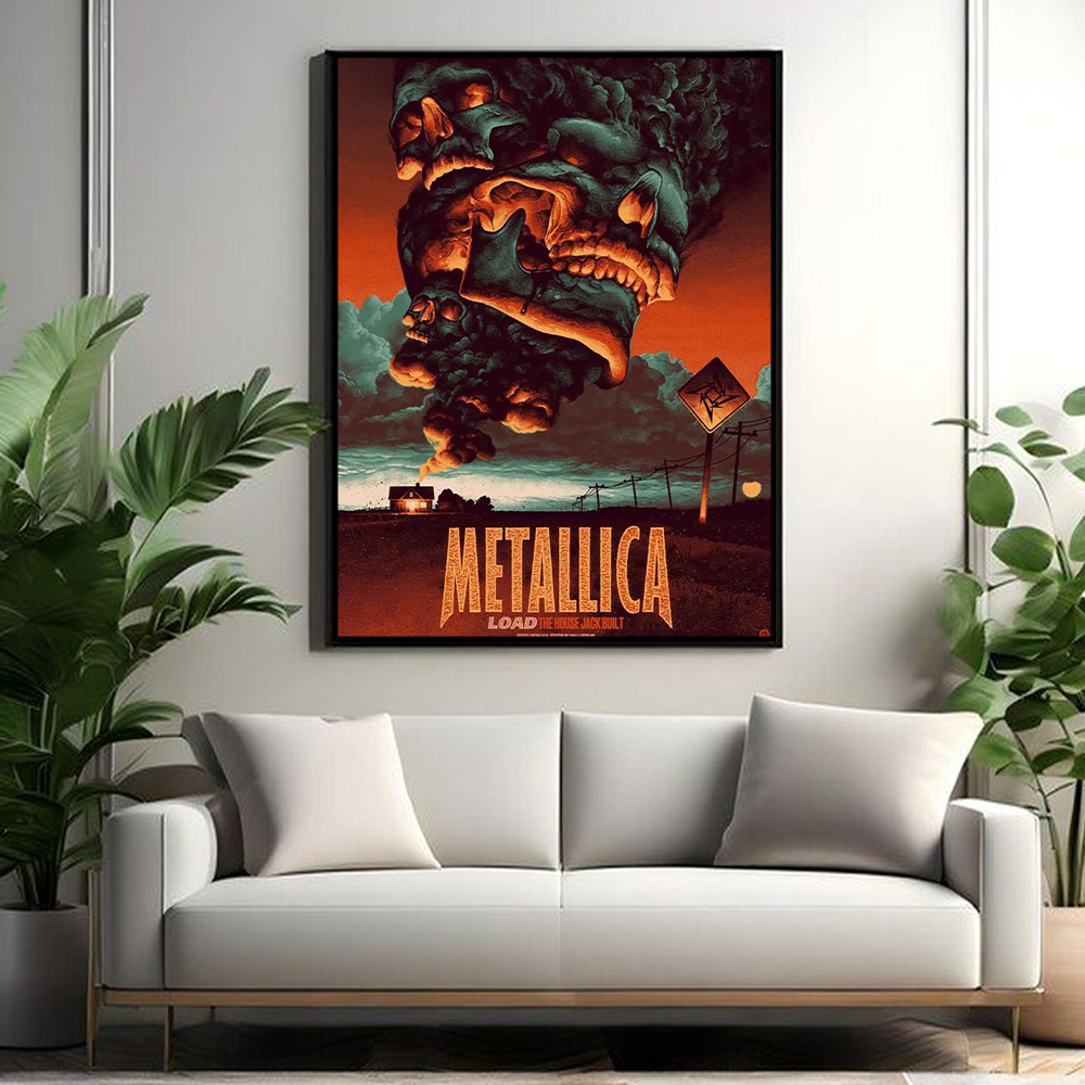 metallica load era the house jack built artwork by max loeffler 2025 load series home poster canvas