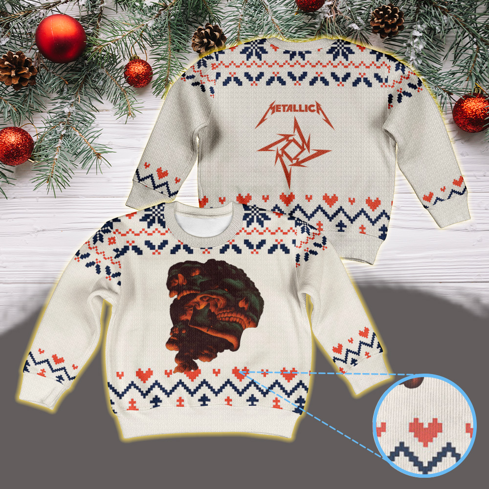 metallica load era the house jack built artwork by max loeffler 2025 load series home vintage ugly christmas sweater