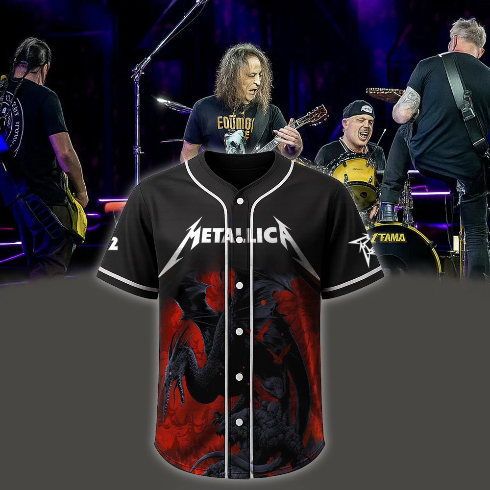 metallica m72 world tour 2025 november 5 2025 adelaide australia adelaide oval pterosaur design jersey 1